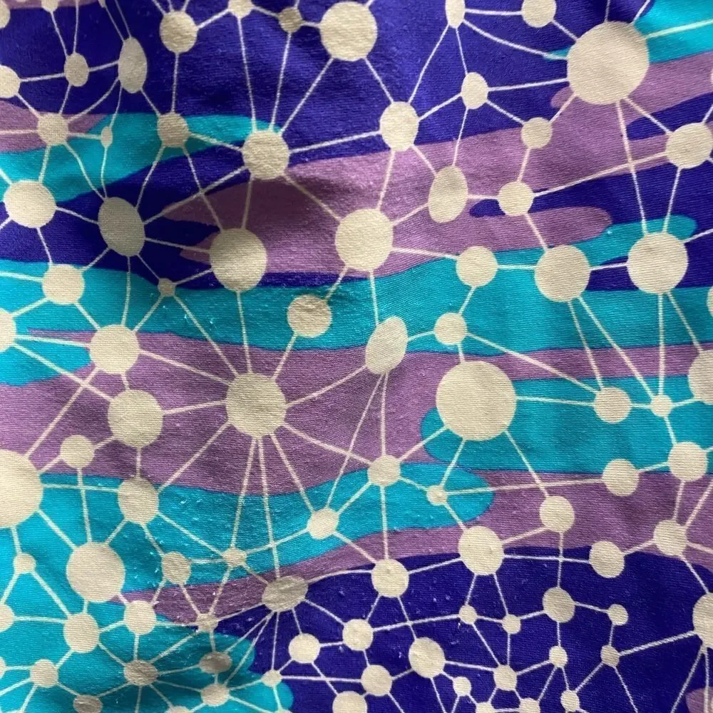 speedo blue purple and white one piece bathing suit/10
